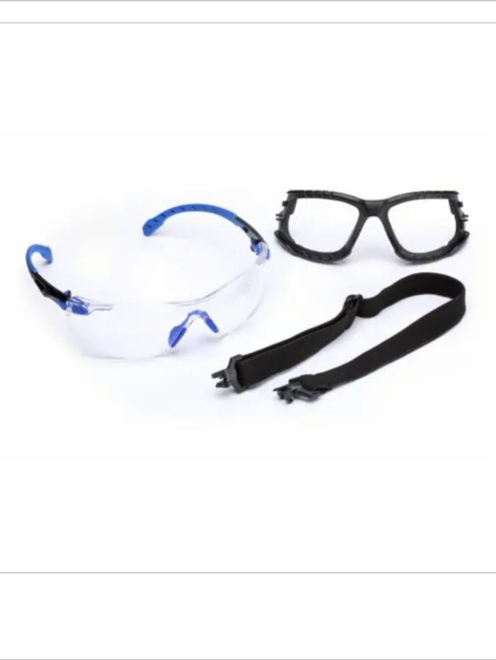 3M Solus 1000 series Safety Glasses Scotchguard Anti-fog Lens With Foam Strap
